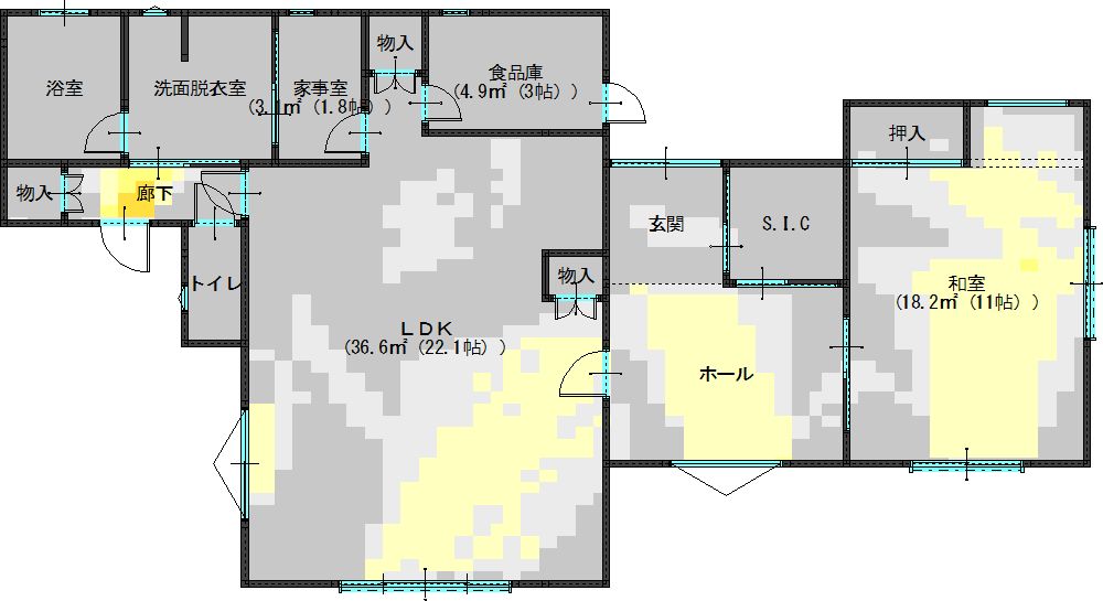 陽当りと風